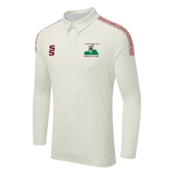 ADDINGTON VILALGE CC DUAL LONG SLEEVE CRICKET SHIRT (WOMENS)-Ivory