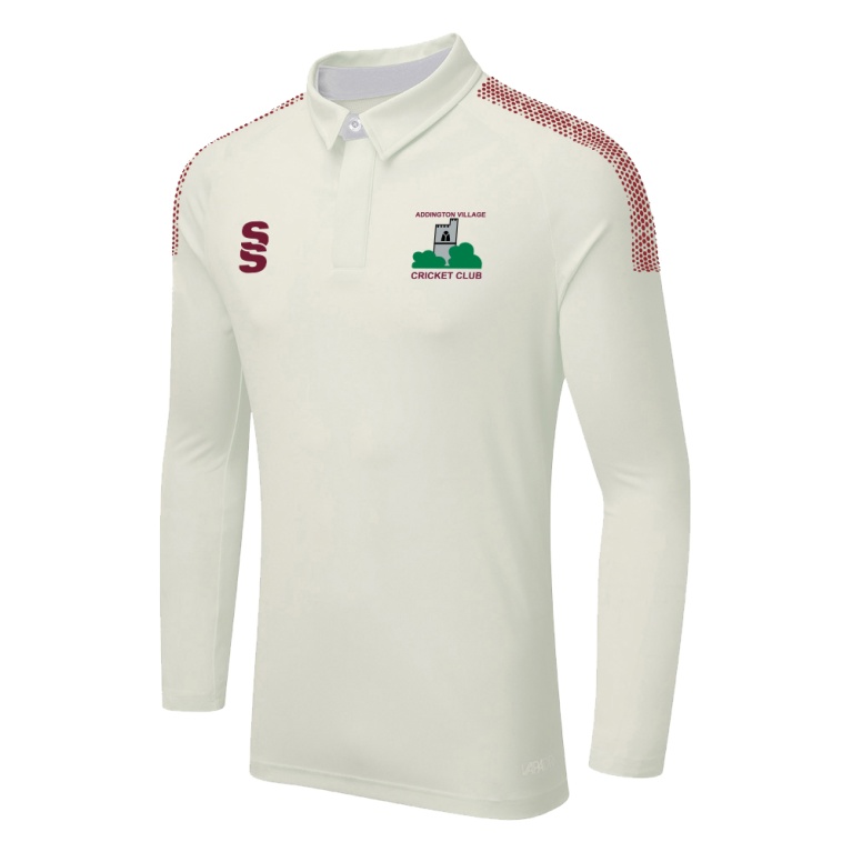 ADDINGTON VILALGE CC DUAL LONG SLEEVE CRICKET SHIRT (WOMENS)-Ivory