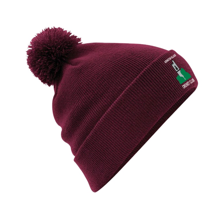 ADDINGTON VILLAGE CC Original Pom Pom Beanie : Maroon